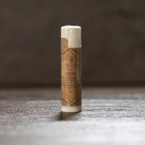 Cherry Lip Balm by Dewdrop Mystique LLC, natural skincare detail photo 2