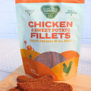 Chicken and Sweet Potato Fillets limited ingredient dog treats