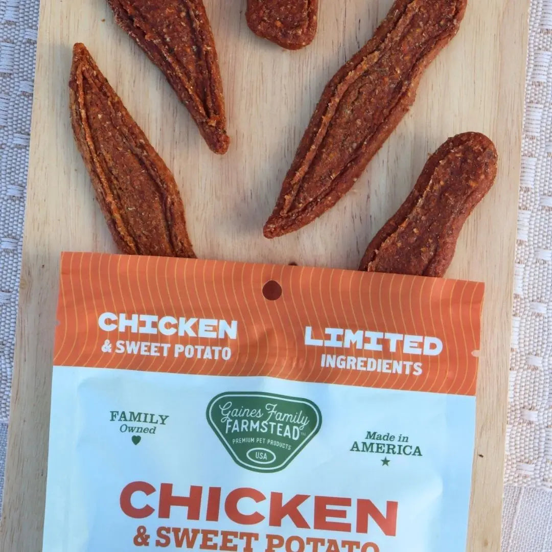 Chicken and Sweet Potato Fillets freeze dried dog treats