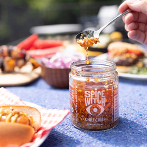 Original chili crisp jar by Spice Witch