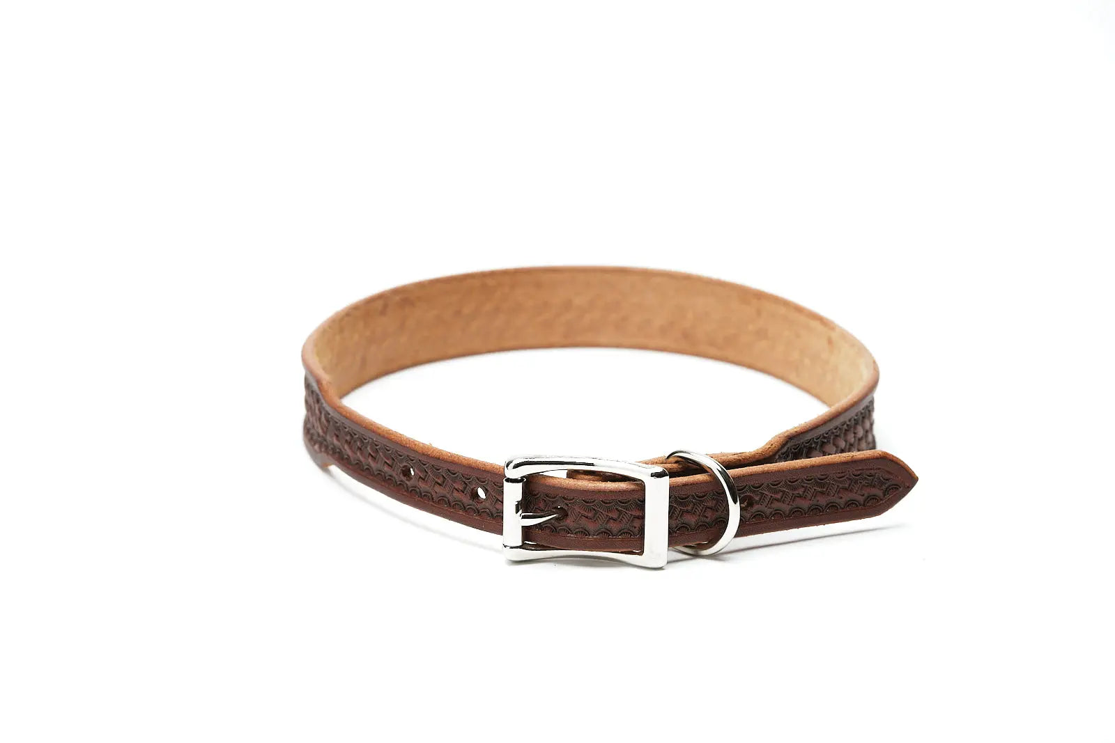 Chocolate Basket Dog Collar by Texas Saddlery, Southern food gift main product photo
