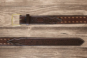 Chocolate Spider Buckstitch Combo by Texas Saddlery, Southern food gift detail photo 2