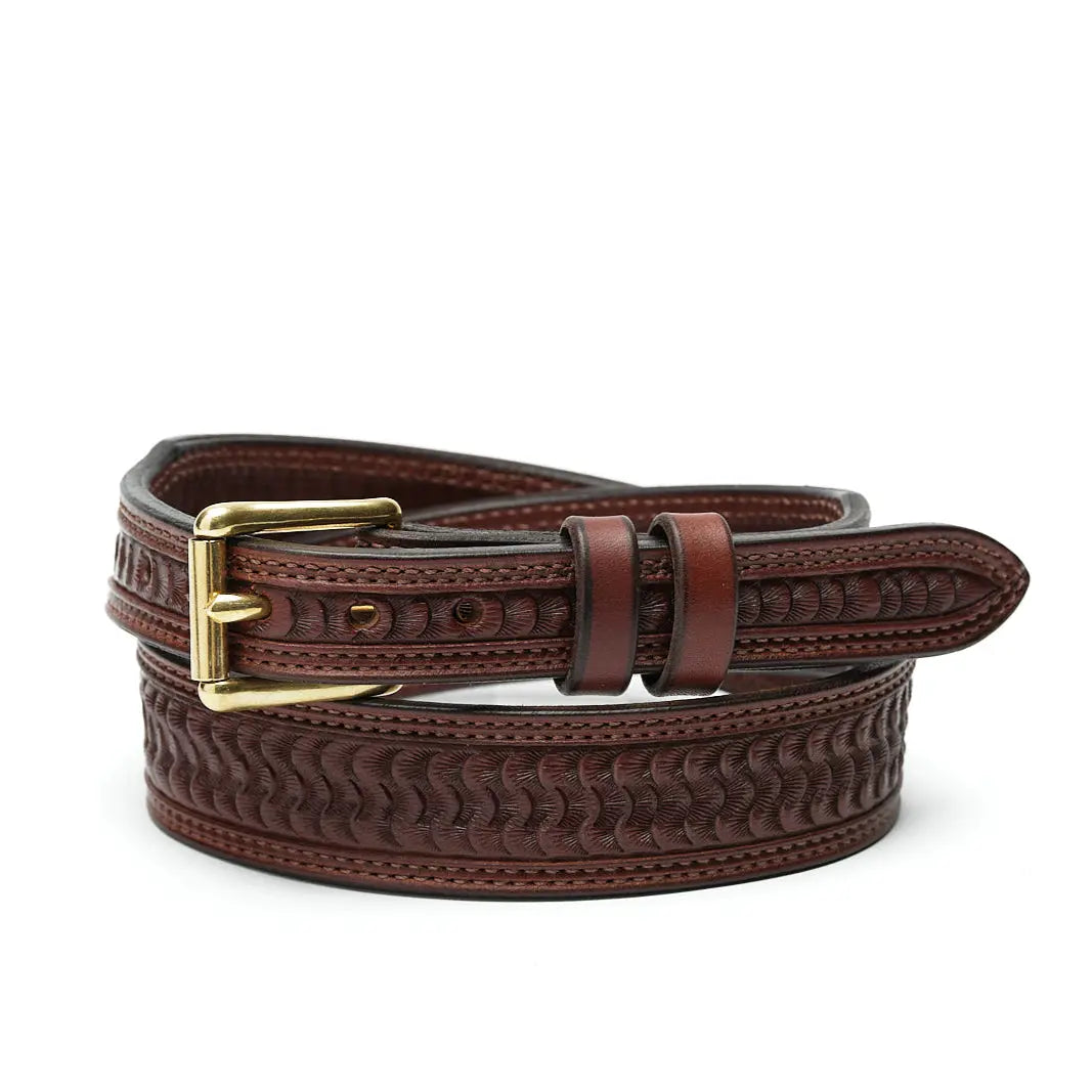 Chocolate Swirl Tapered Belt by Texas Saddlery, Southern food gift main product photo