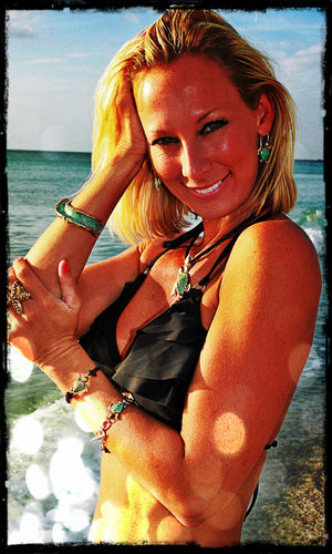 Bronze Loggerhead Leather Bracelet