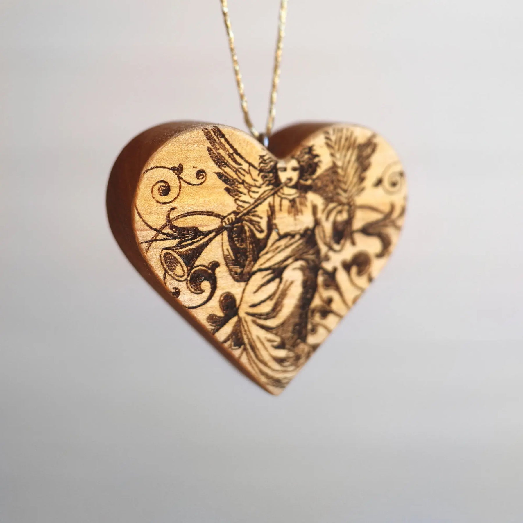 Christmas Carol Heart Ornaments by Dennehey Design Co., Southern home decor detail photo 10