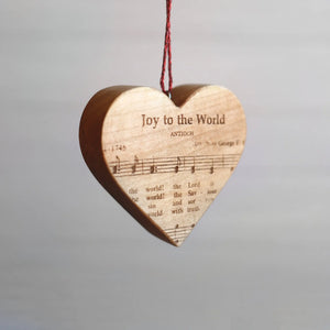 Christmas Carol Heart Ornaments by Dennehey Design Co., Southern home decor detail photo 15
