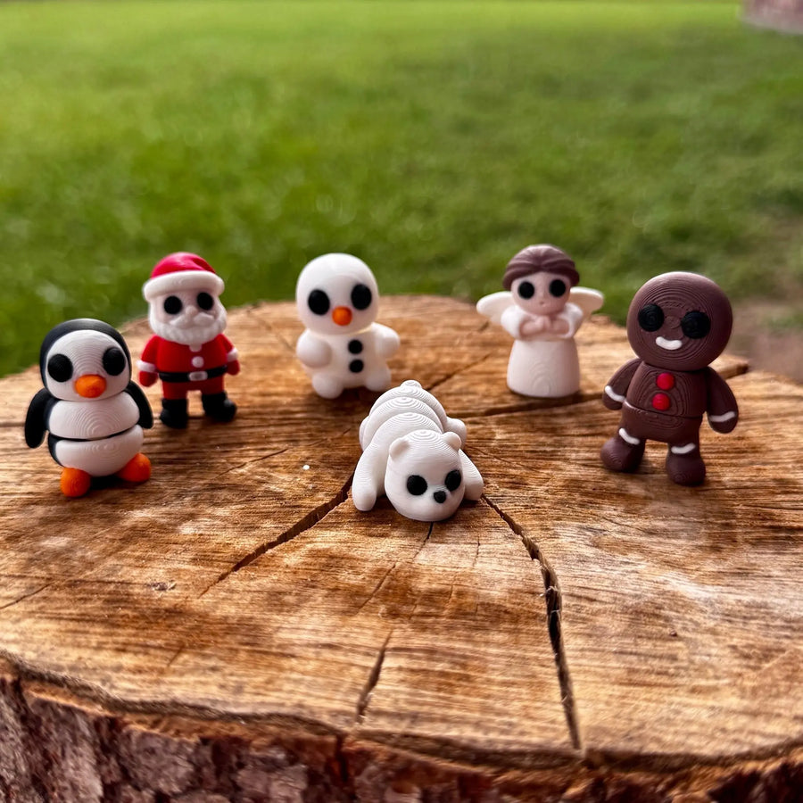 Christmas Cuties Mini Fidget Toy Bundle | Holiday Sensory Toys