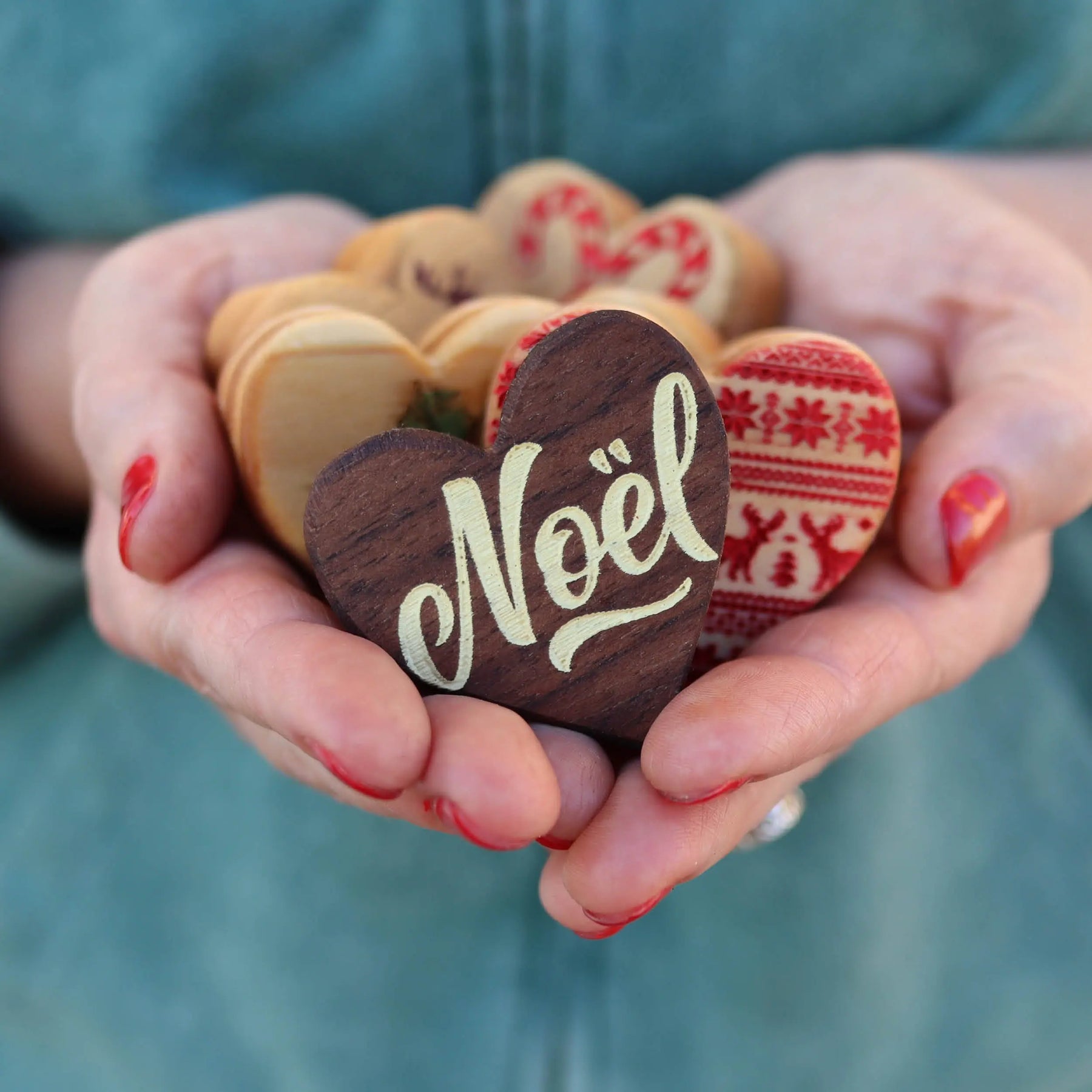 Christmas Hearts :: Engraved Sets Dennehey Design Co.