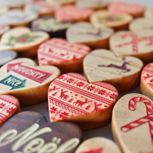 Christmas Hearts :: Engraved Sets Dennehey Design Co.