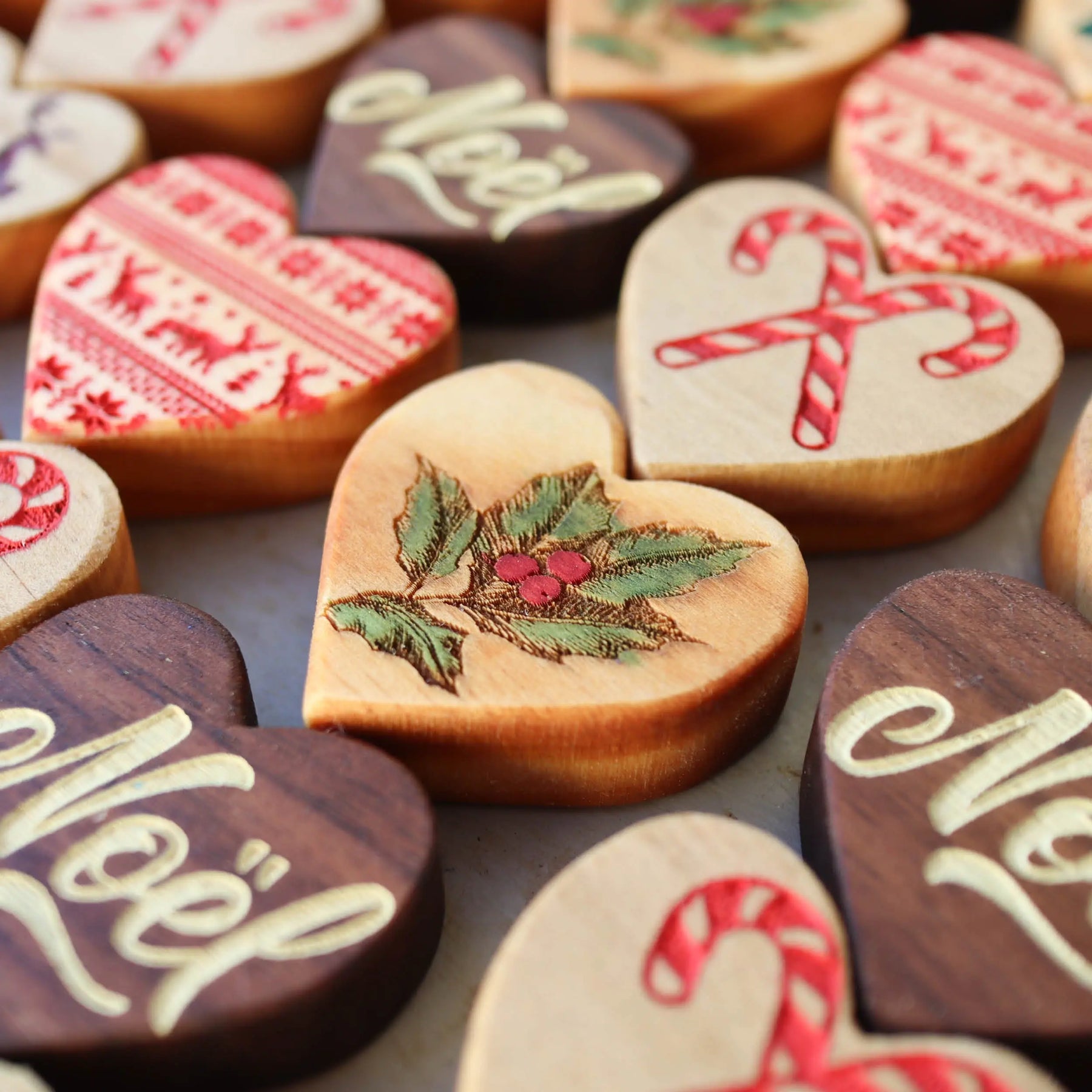 Christmas Hearts :: Engraved Sets Dennehey Design Co.