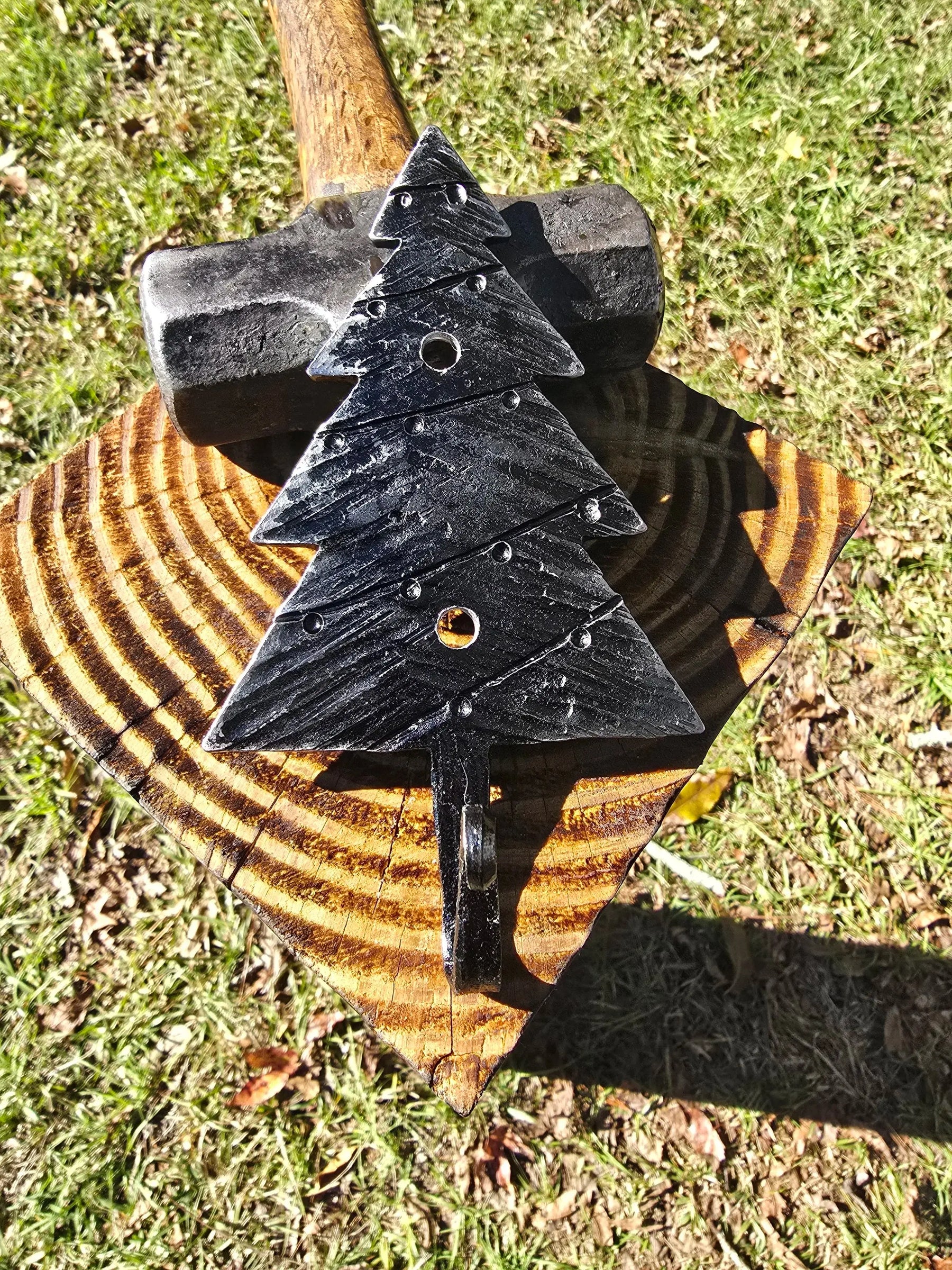 Christmas Tree Hook by Redbeard's Forge LLC, Southern home decor detail photo 2