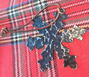 Hand Forged Metal Snowflake Christmas Tree Ornament - Main Street Collective