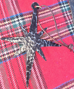 Hand Forged Metal Star Christmas Ornament - Rustic Holiday Decor - Main Street Collective