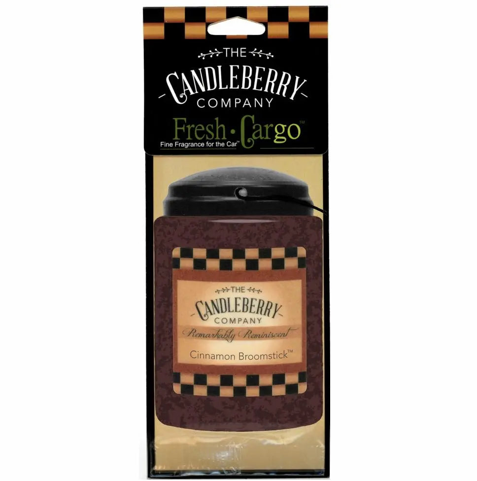 Cinnamon Broomstick™- "Fresh Cargo"®, Scent for the Car (2-PACK) (Collective) by The Candleberry® Candle Company, scented candle main product photo