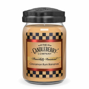 Cinnamon Rum Bananas™, Large Jar Candle (Collective) The Candleberry® Candle Company