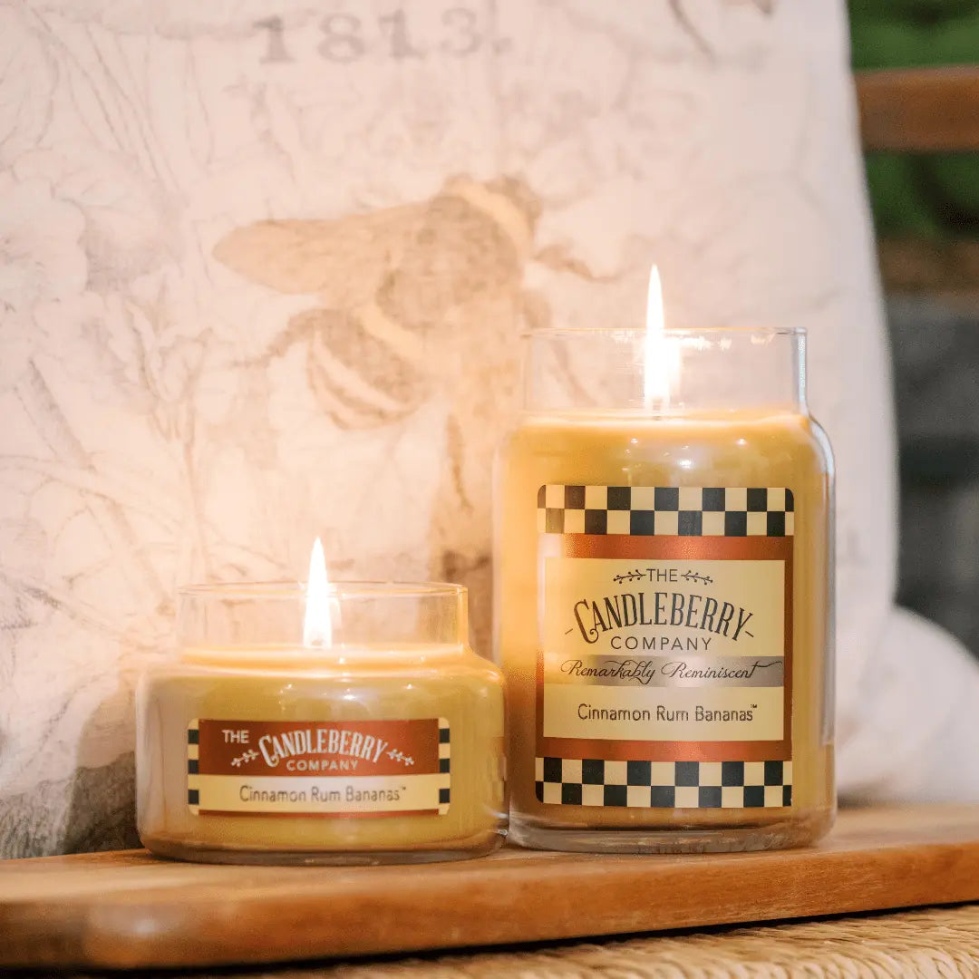 Cinnamon Rum Bananas™, Large Jar Candle (Collective) The Candleberry® Candle Company