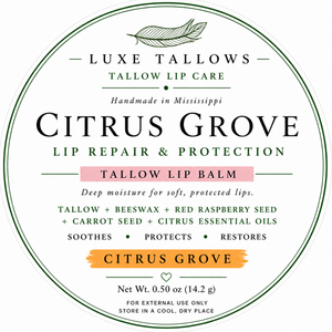 Citrus grove lip repair top label
