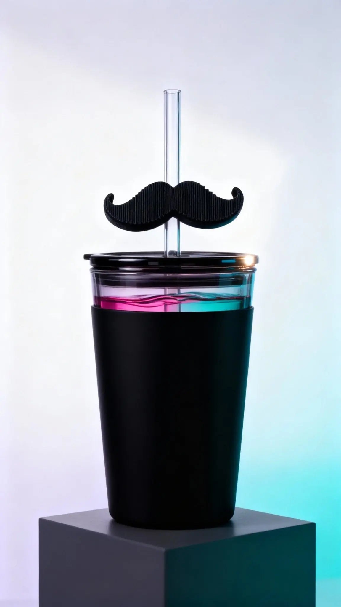 Classic Mustache Straw Topper by The Tween Space, straw holders main product photo