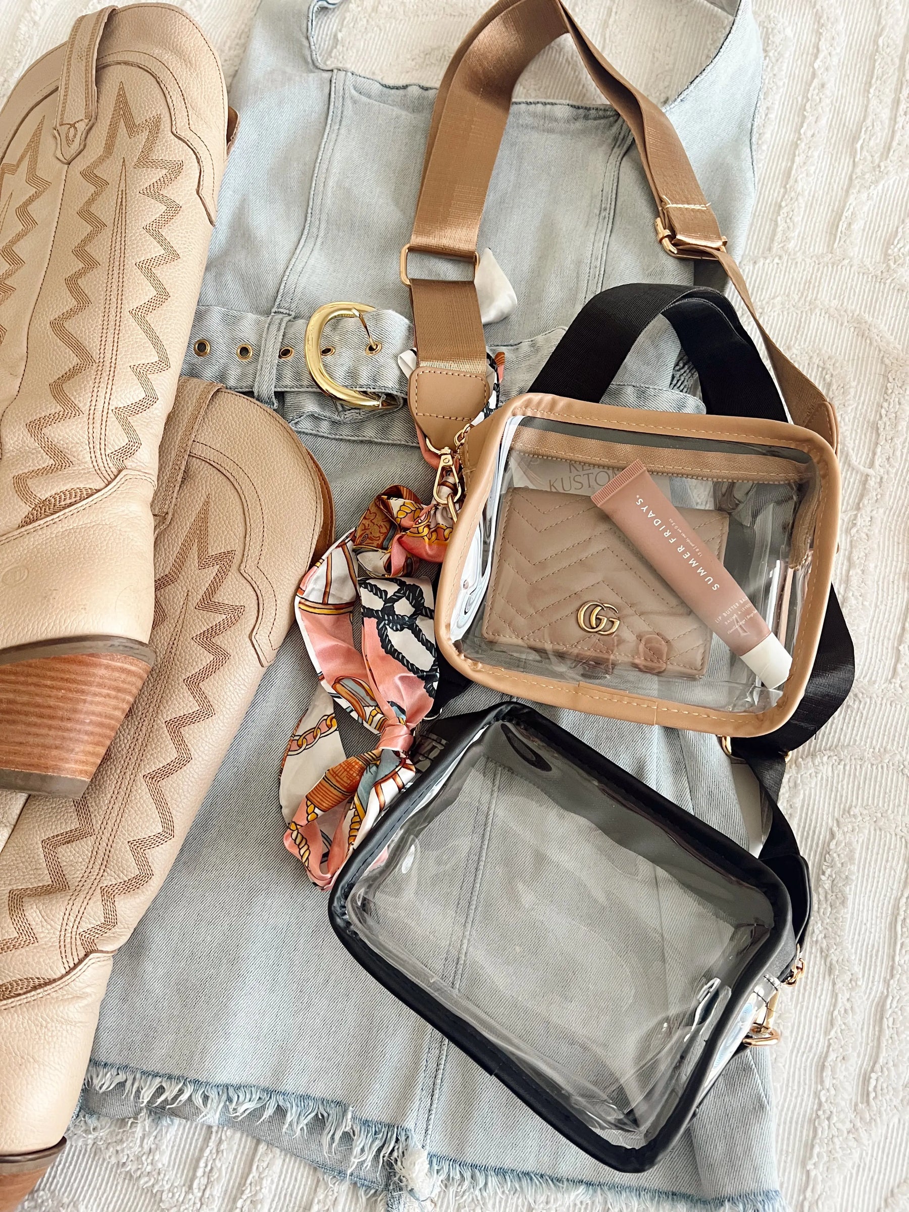Clear Gameday + Concert Purse KenzKustomz