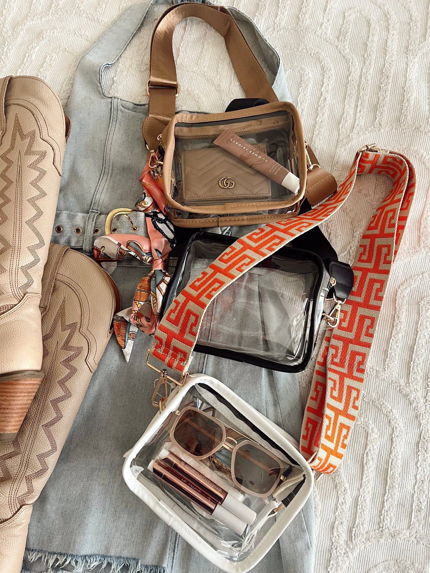 Clear Gameday + Concert Purse KenzKustomz