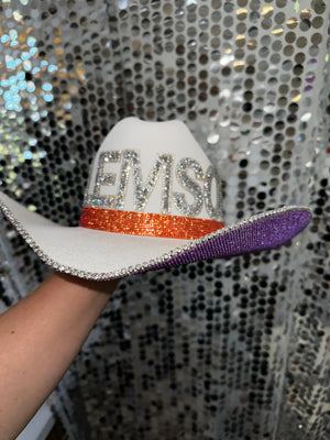 Clemson Hat by Rhinestone Cowgirl, Southern lifestyle apparel detail photo 7