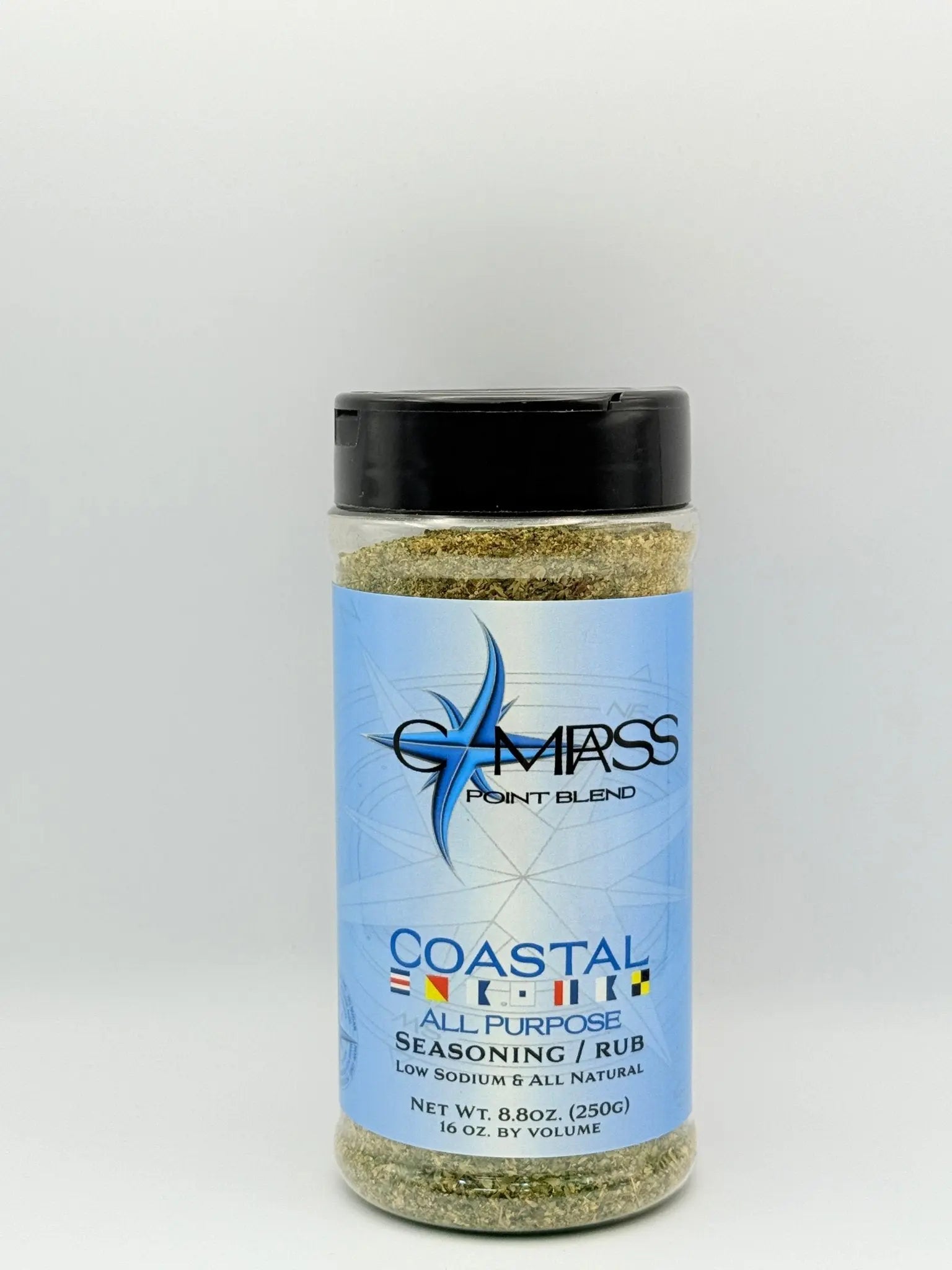 Coastal All Purpose Seasoning by Compass Point: Low Sodium, Perfect for Burgers, Fish, & More. Versatile Seasoning & Rub!