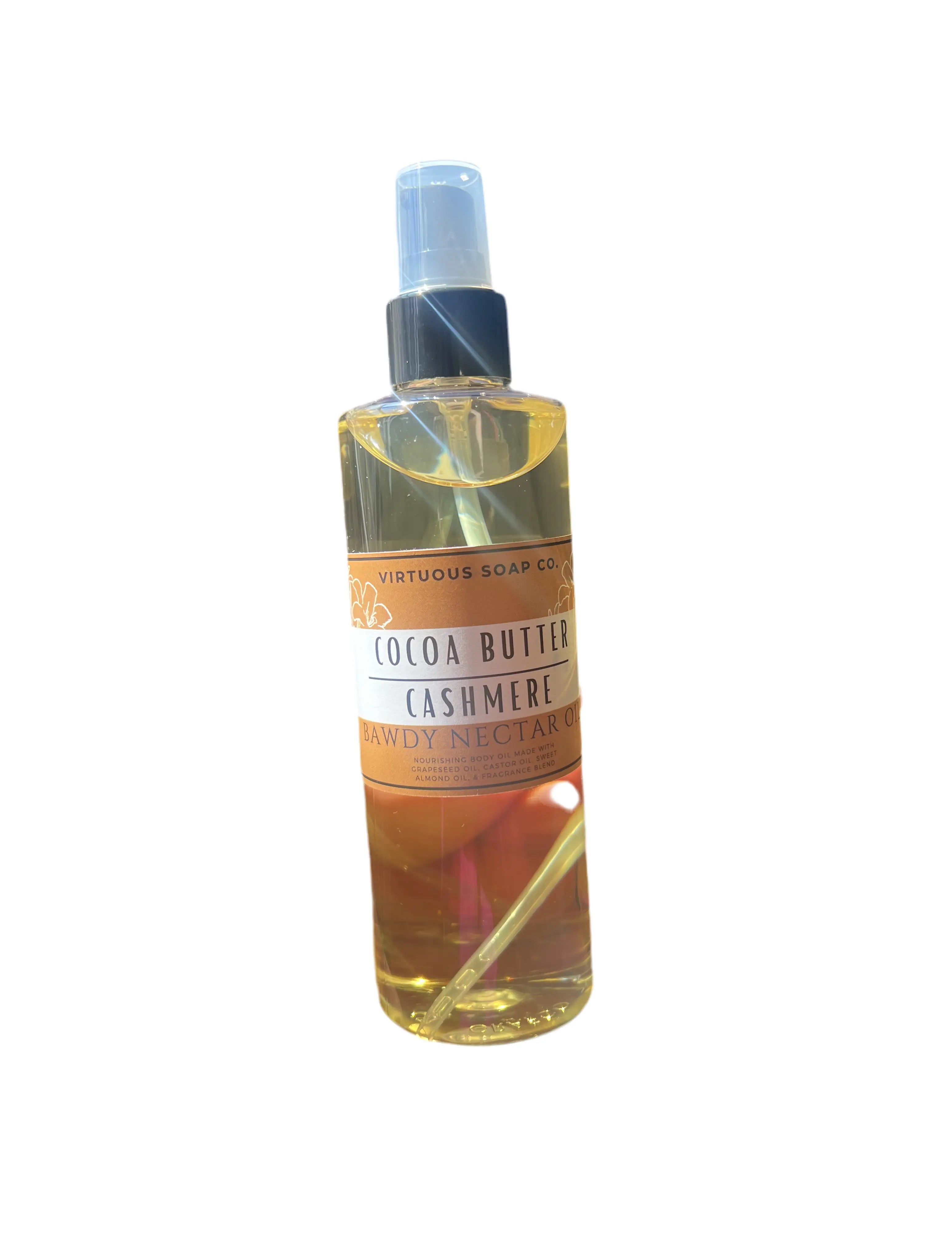 Cocoa Butter Cashmere bawdy oil Virtuous Soap Company