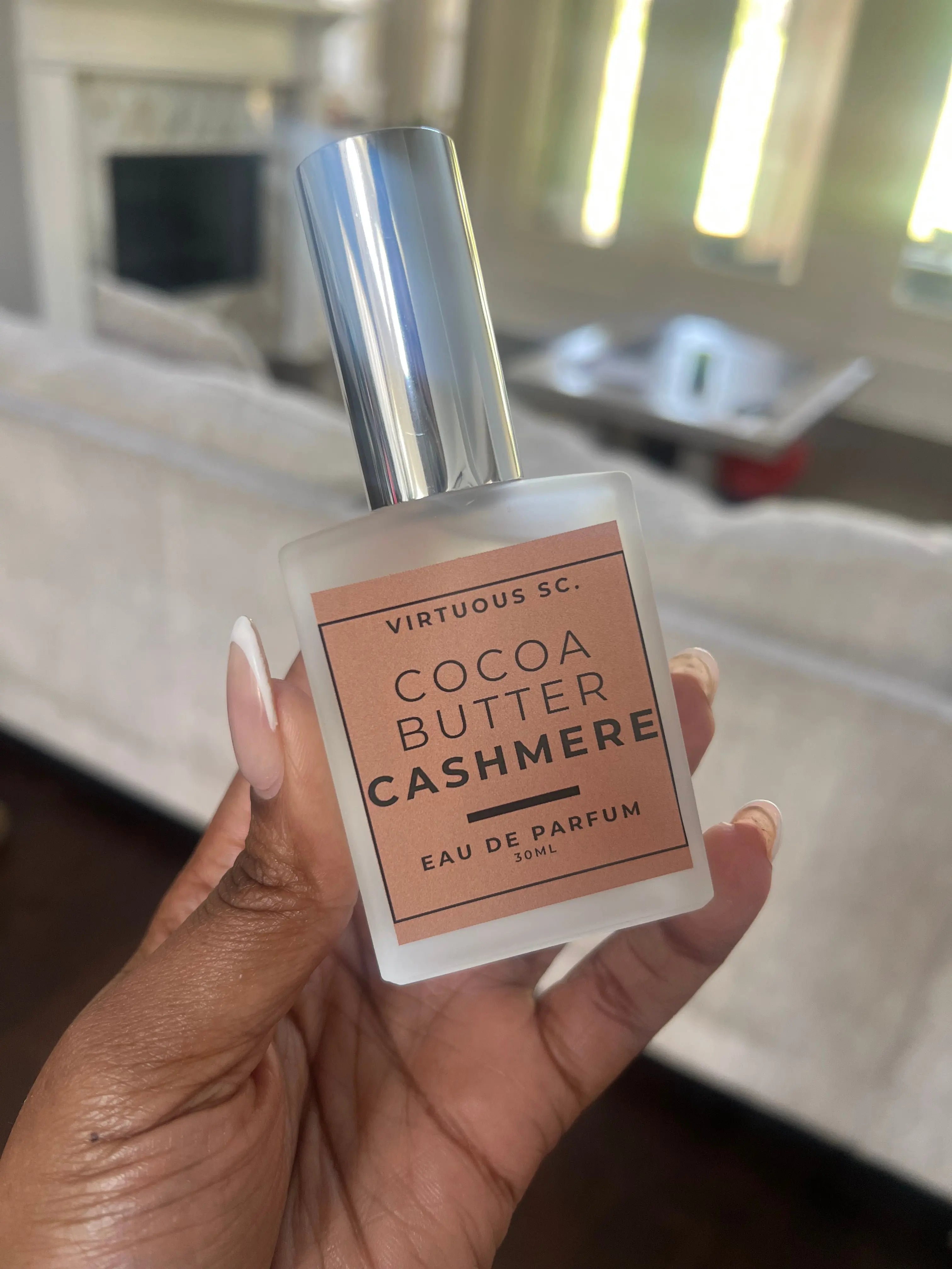 Cocoa Butter Cashmere perfume by Virtuous Soap Company, natural skincare main product photo