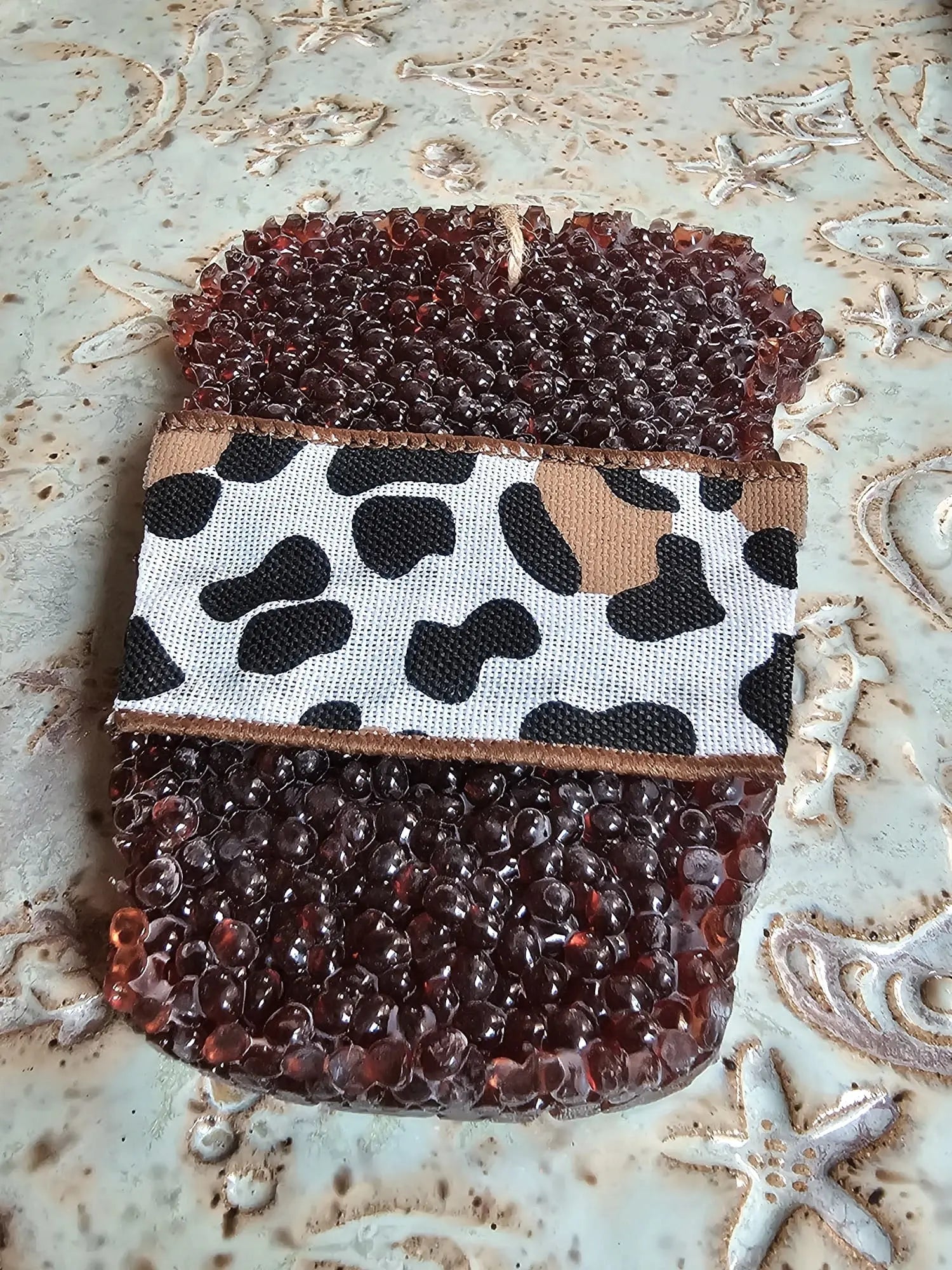 Iced Coffee Car Air Freshener - Handmade Coffee Lover Aroma Bead Freshie