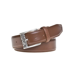 Cognac Italian Calf Leather Belt