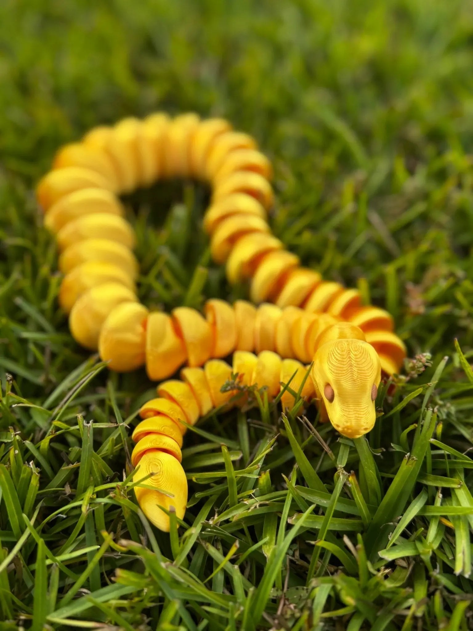 Color Shift Snake 3D Printed Fidget Toy | Large Reptile Sensory Toy by Mushroom Lady Co, paper gift detail photo 10