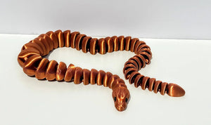 Color Shift Snake 3D Printed Fidget Toy | Large Reptile Sensory Toy by Mushroom Lady Co, paper gift detail photo 18