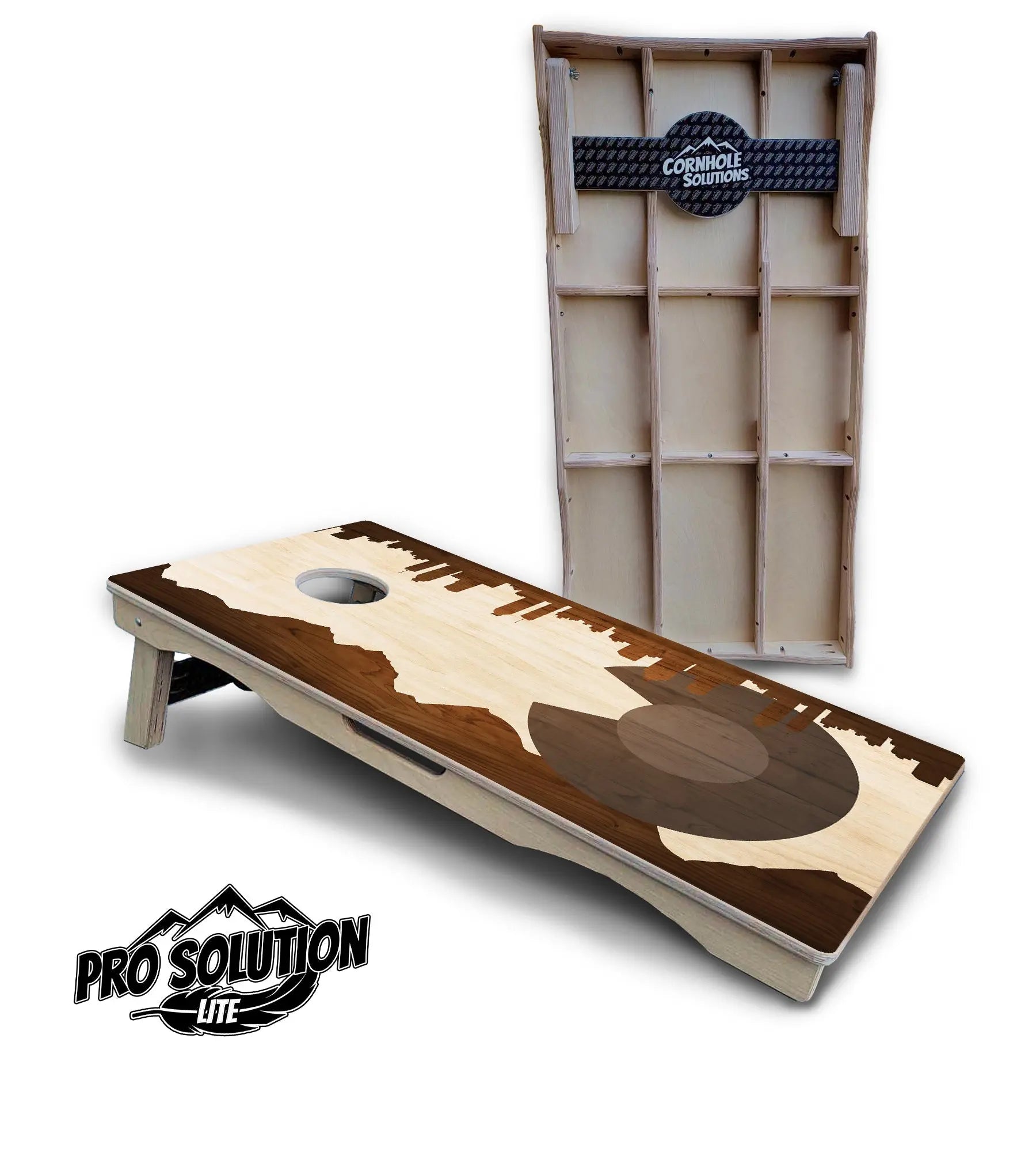 Colorado Wood Skyline Cornhole Boards - Pro Solution Lite Series Cornhole Solutions