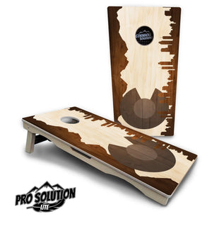 Colorado Wood Skyline Cornhole Boards - Pro Solution Lite Series Cornhole Solutions