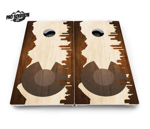 Colorado Wood Skyline Cornhole Boards - Pro Solution Lite Series Cornhole Solutions