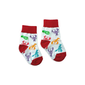 Colorful Claws Baby & Toddler Socks by Nola Tawk, children's boutique clothing detail photo 2