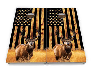 Colorful Deer & Fish Cornhole Boards - Professional Tournament Series Cornhole Solutions