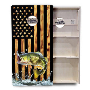 Colorful Deer & Fish Cornhole Boards - Professional Tournament Series Cornhole Solutions