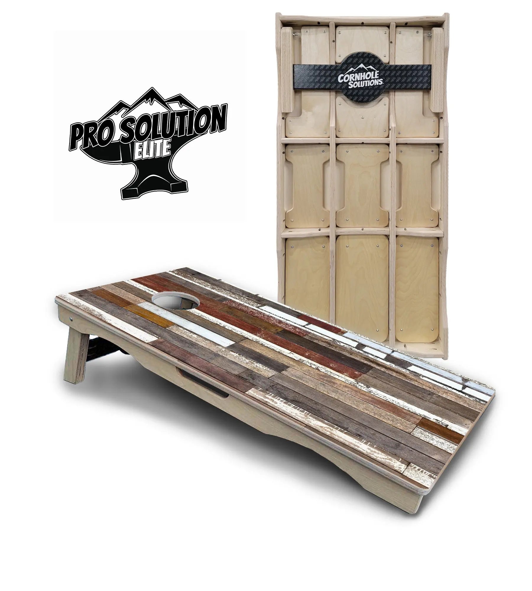 Colorful Planks Cornhole Boards - Pro Solution Elite Series Cornhole Solutions