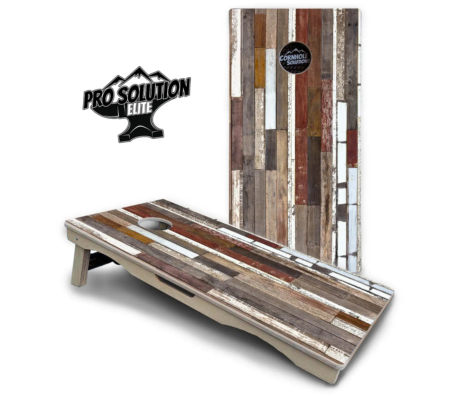 Colorful Planks Cornhole Boards - Pro Solution Elite Series Cornhole Solutions
