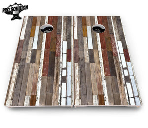 Colorful Planks Cornhole Boards - Pro Solution Elite Series Cornhole Solutions