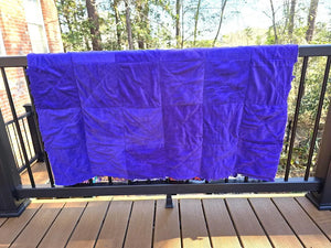 Colorful Rag Quilt Throw, Cotton Patchwork Lap Quilt with Soft Fleece Backing, Handmade Boho Couch Blanket, Bright Scrap Quilt Gift Maypop House Designs