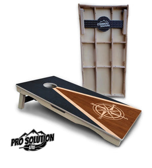 Compass Stain Triangle Cornhole Boards - Pro Solution Lite Series Cornhole Solutions