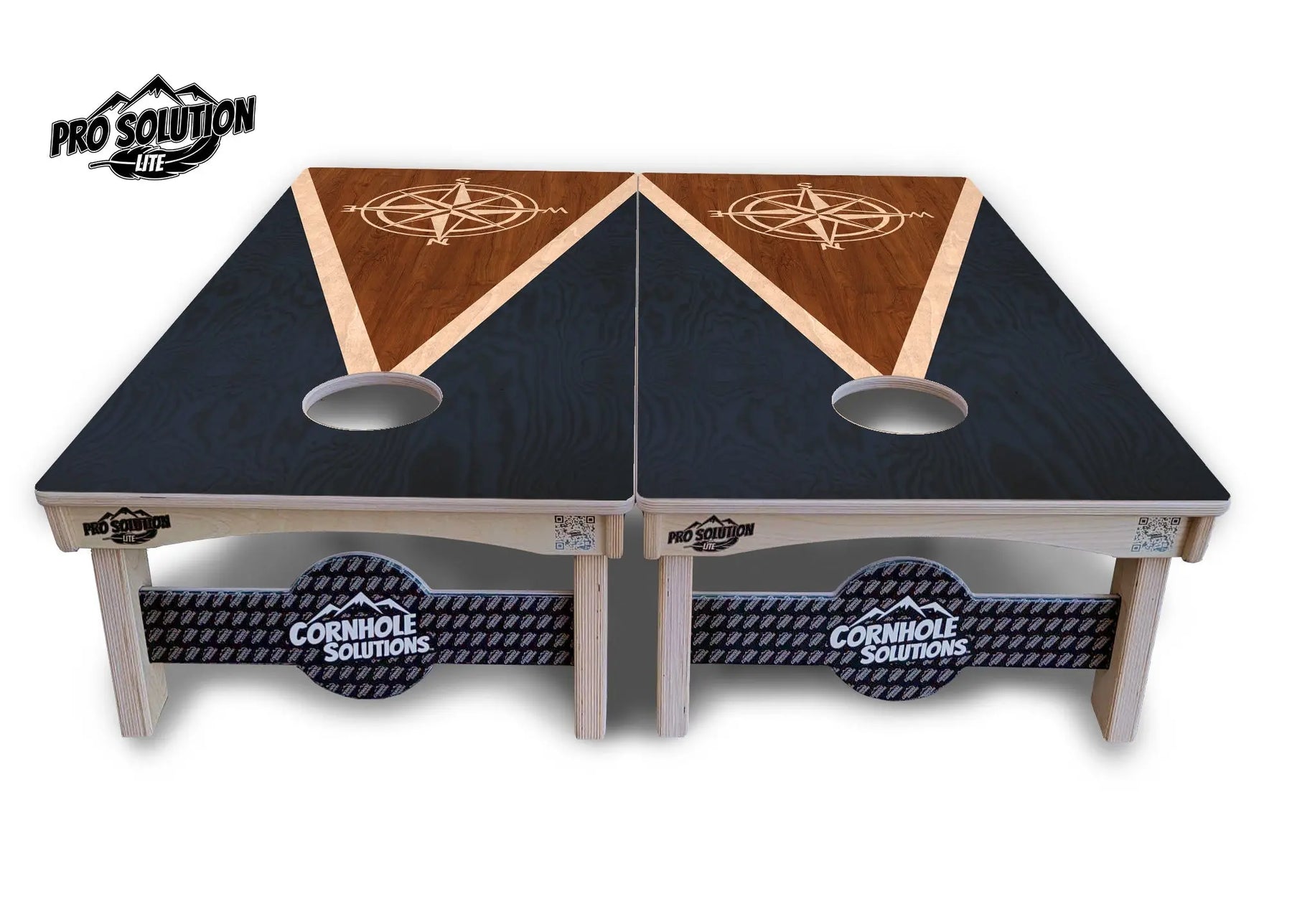 Compass Stain Triangle Cornhole Boards - Pro Solution Lite Series Cornhole Solutions