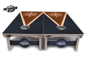 Compass Stain Triangle Cornhole Boards - Pro Solution Lite Series Cornhole Solutions