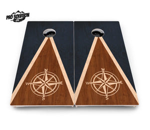 Compass Stain Triangle Cornhole Boards - Pro Solution Lite Series Cornhole Solutions