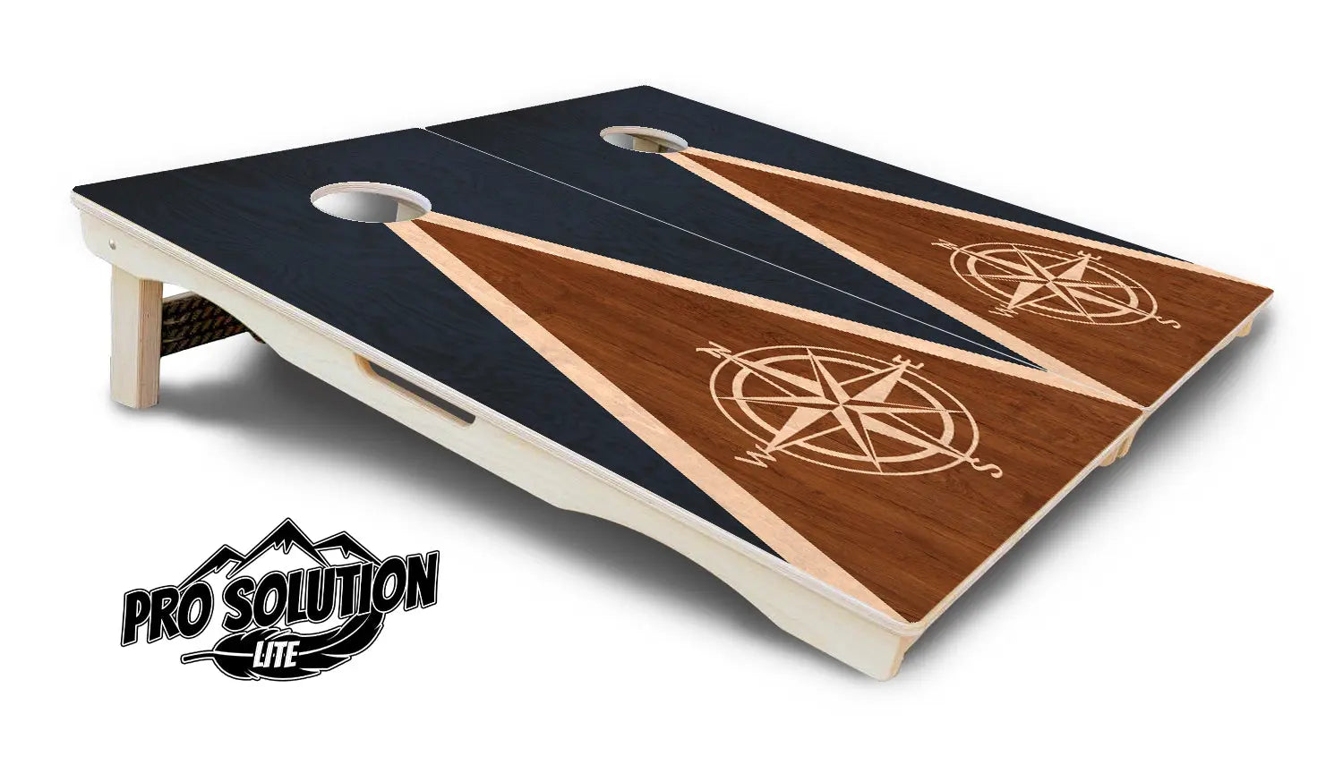 Compass Stain Triangle Cornhole Boards - Pro Solution Lite Series Cornhole Solutions