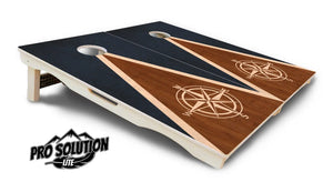 Compass Stain Triangle Cornhole Boards - Pro Solution Lite Series Cornhole Solutions