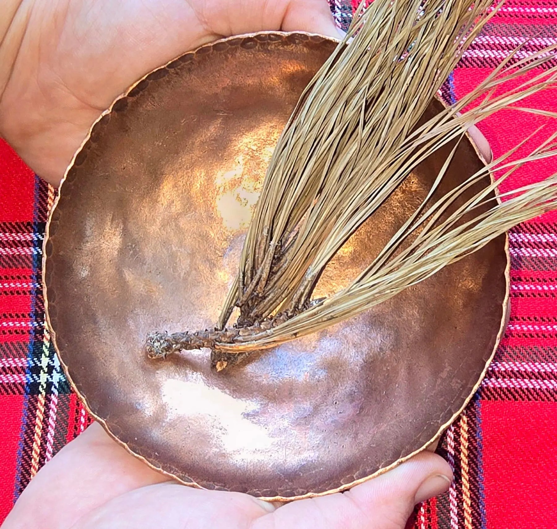 Copper Bowl by Redbeard's Forge LLC, Southern home decor detail photo 2