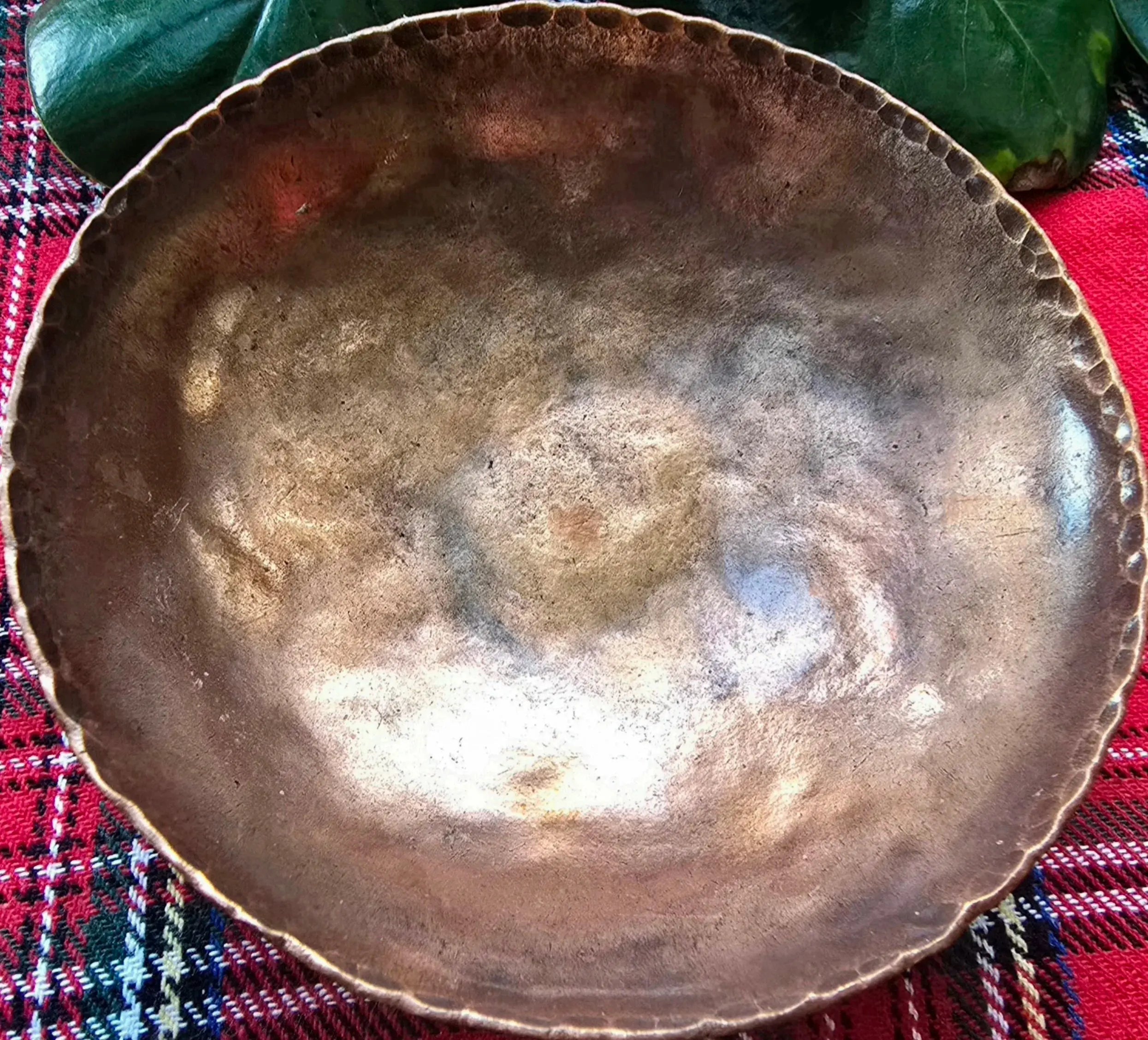 Copper Bowl by Redbeard's Forge LLC, Southern home decor detail photo 2